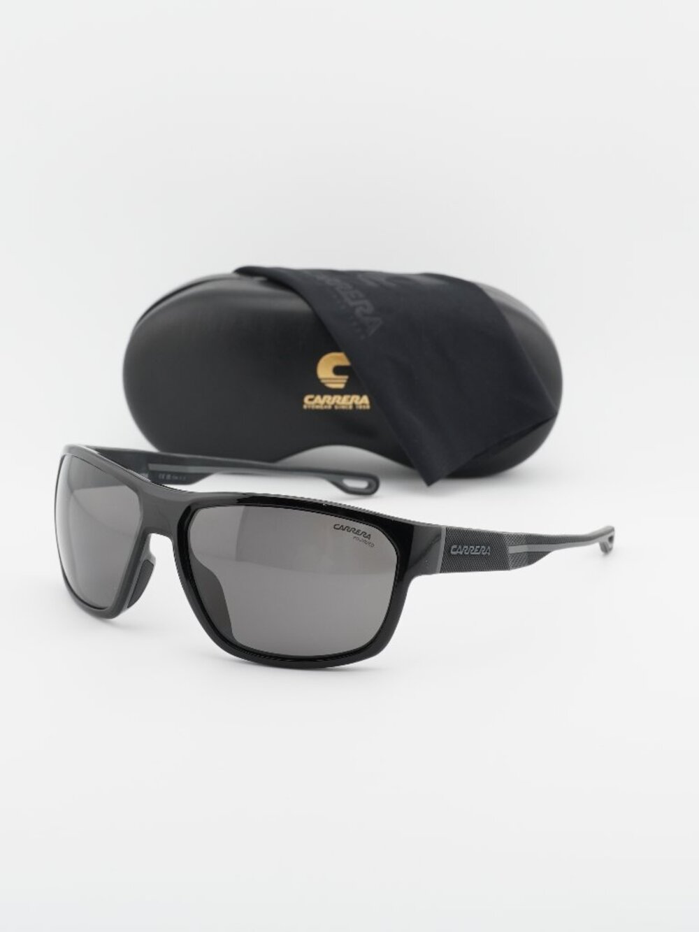 CARRERA 4018/S 0807 M9 Rectangle Sunglasses - Black / Grey